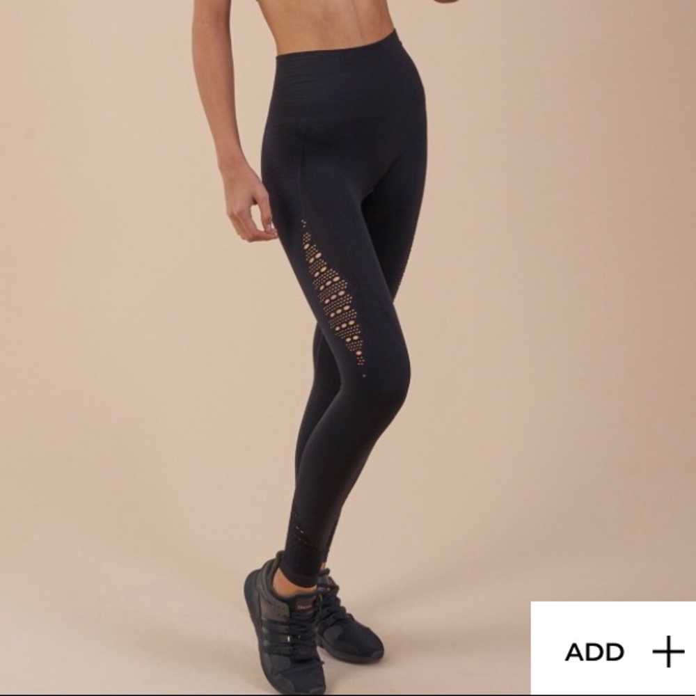 GYMSHARK Seamless High Waist Legging Black XSMALL